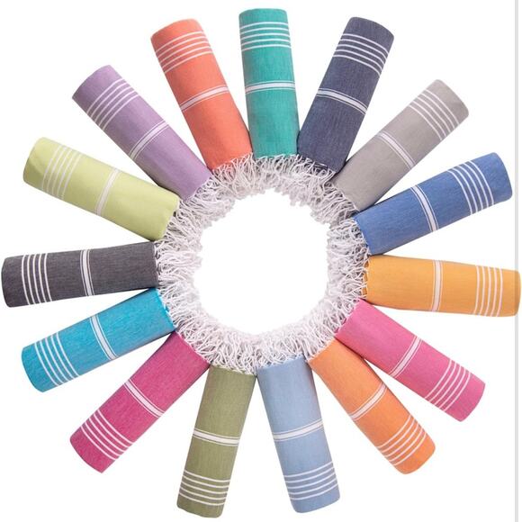 Beach Towel 100% Organic‎ Turkish Cotton Sand Free Quick Dry Gray 38"x71" - Picture 6 of 6